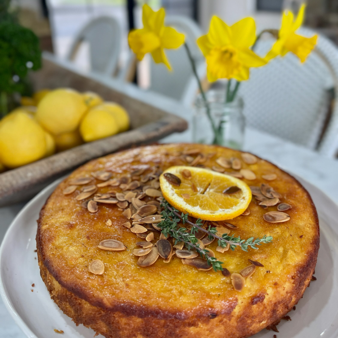 Flourless orange cake with whole oranges and chickpea flour