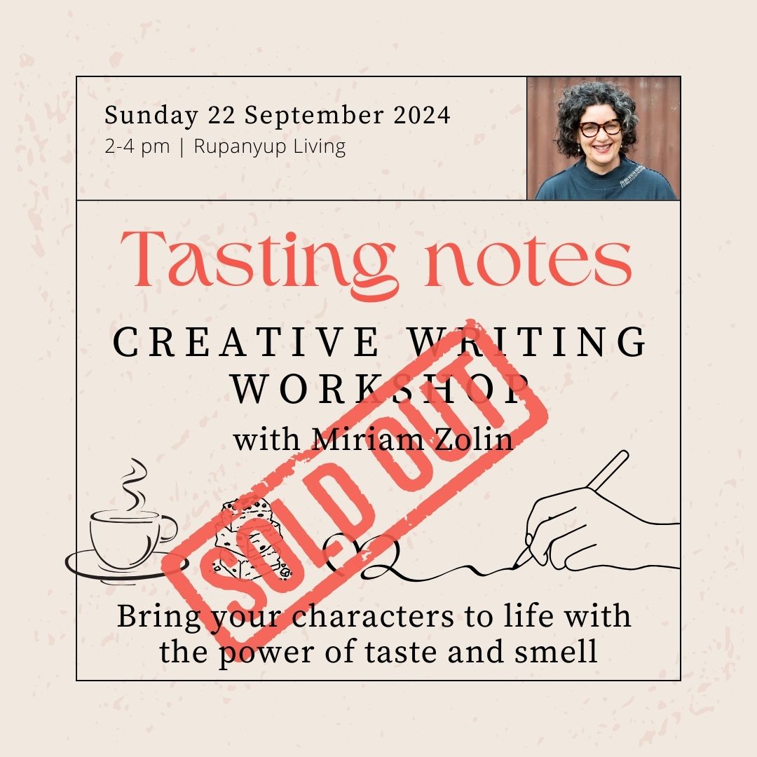 22 September | Tasting Notes Creative Writing Workshop