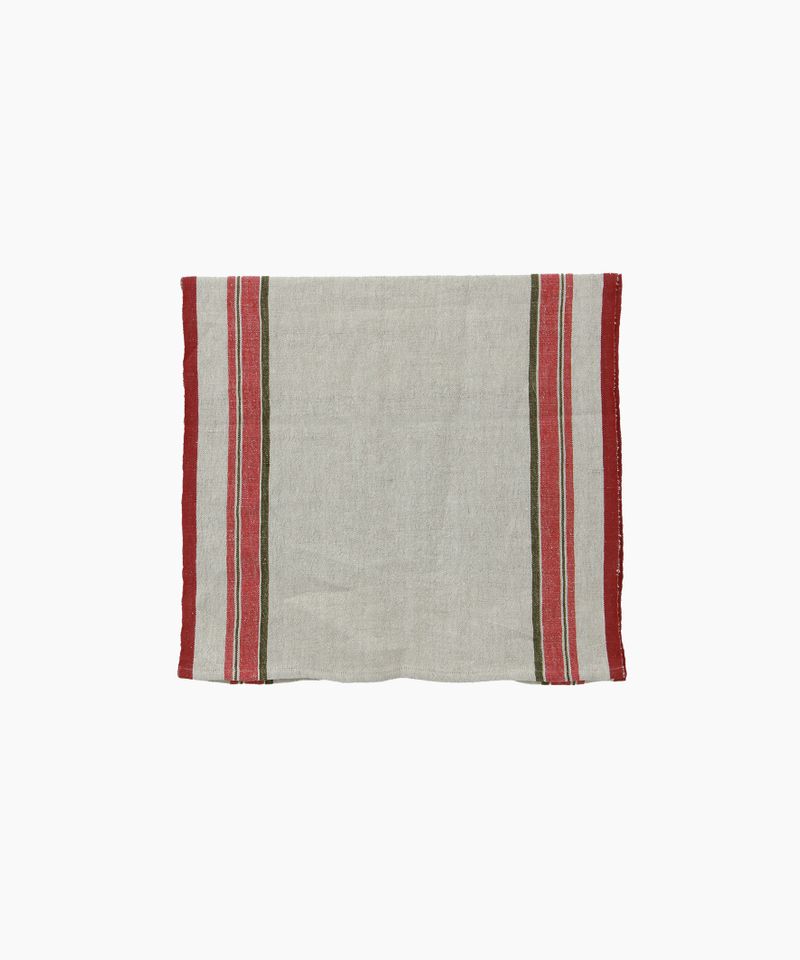 Red Selvedge Stripe Table Runner