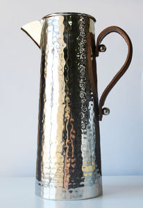 silver water jug